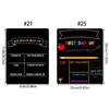 Back to School Board First & Last Day of Kindergarten Sign Double-Sided Erasable Chalkboard Message Board For Preschool