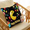 Cute P-PAC MANS Birthday Maple Design Cushion Cover Happy Autumn Harvest decor Holiday Decorati Pillow Cover