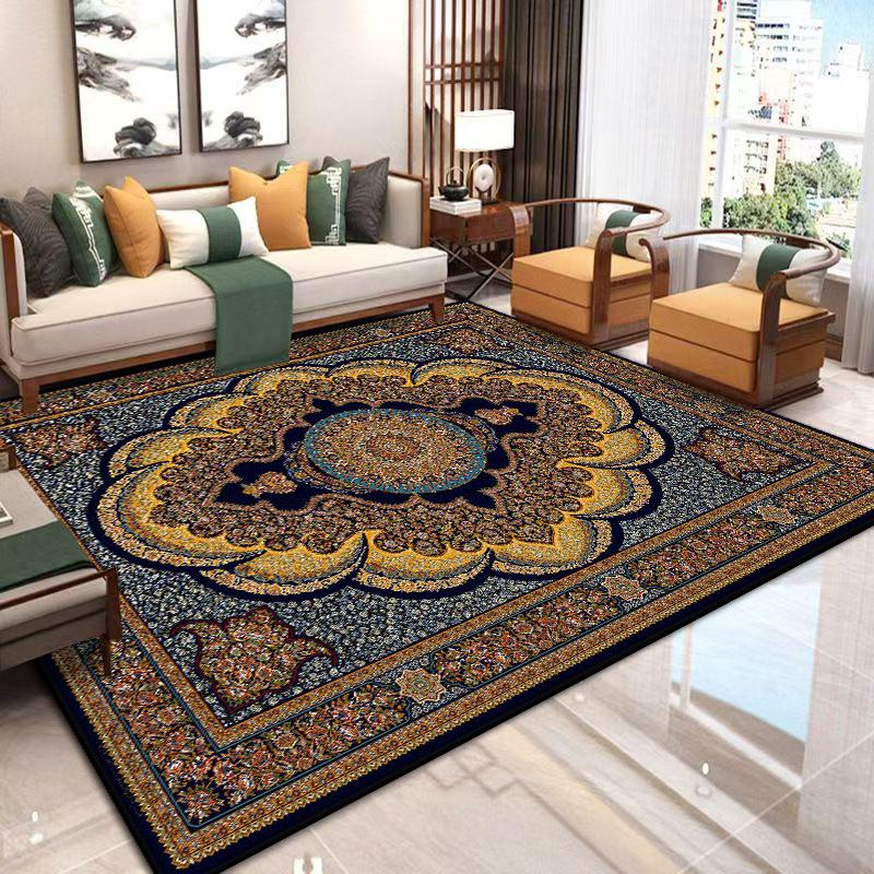 Non-slip Large Living Room Rug Persian Style Home Carpet Soft Bedroom Decoration Carpets Easy Clean Entrance Door Mat Washable