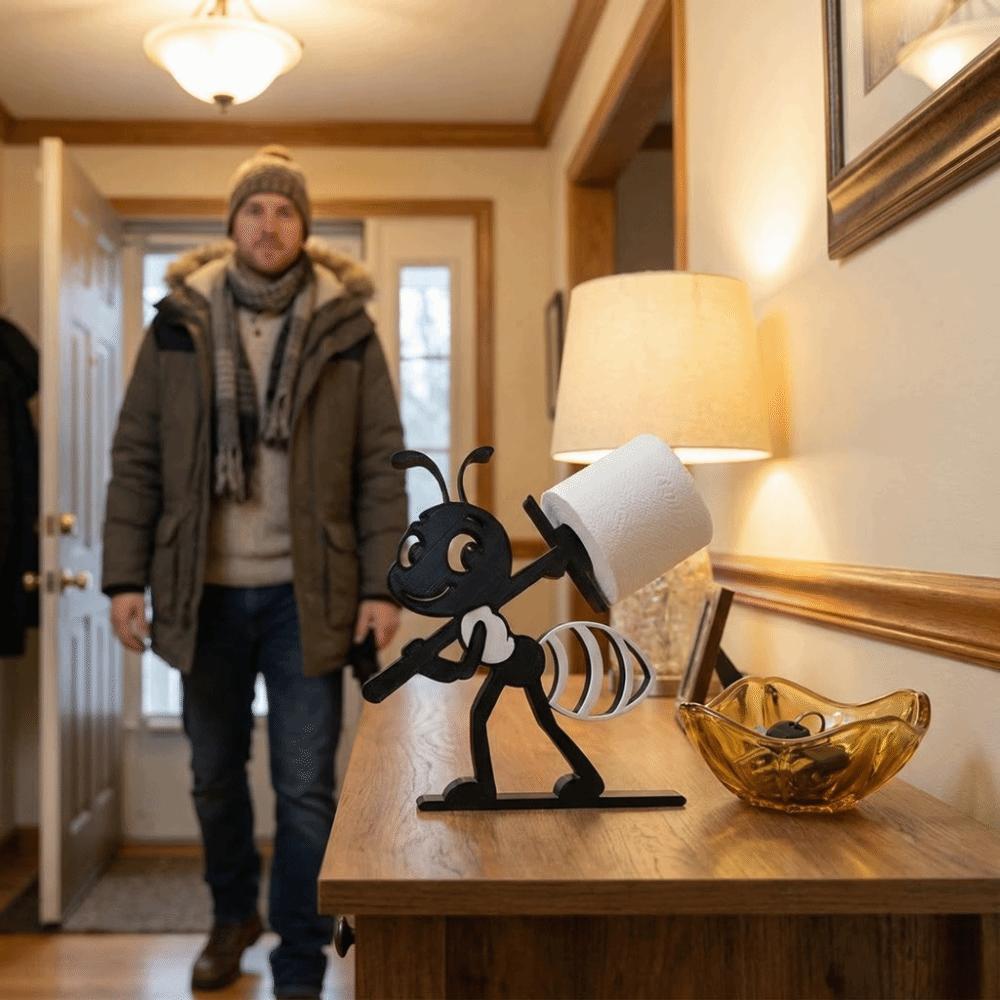 Tissue Stand Ant Tissue Holder Ornament Free Standing Vertical Napkins Rack  Bathroom