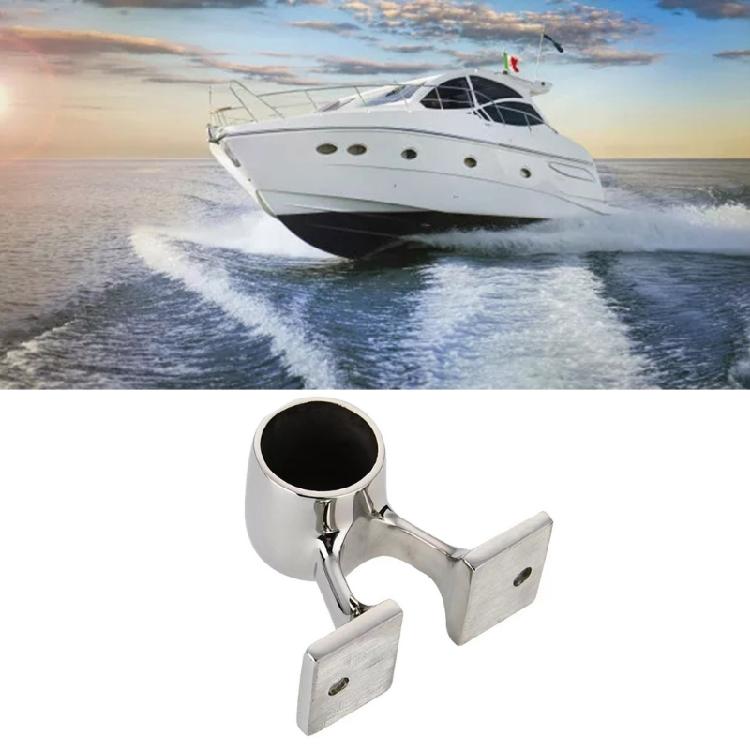 Upgraded Leg Rest Stainless Steel Rail Bracket with 25mm Inner Diameter for Boat