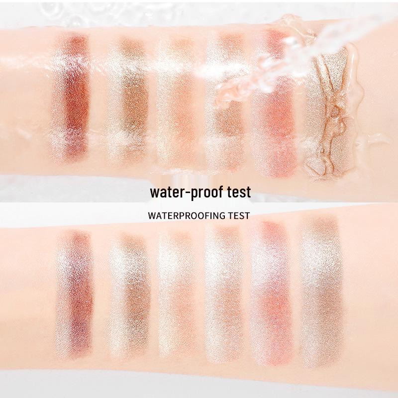 Cahill Dual-Color Shimmer Eyeshadow Stick - Glitter, Waterproof, Smudge-Proof, Easy Application.