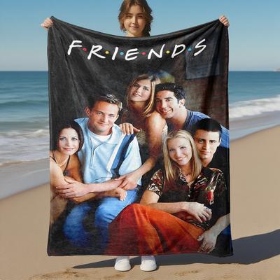 1pc Friends Outdoor Blanket - Throw Blanket, Soft , Flannel Blankets, Living Room, Travel, Camping C1209039