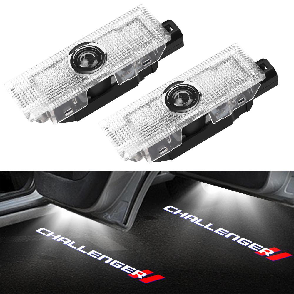 2008-2019 Challenger Ghost Shadow Light Challenger Door Light 2pcs Challenger Courtesy Light LED Door Puddle Lamp Foot Lamp