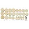 33pcs/set Buffing Wheel Kit Polishing Wheel Wool Wheel Connecting Rod Rotary Tool Electric Grinding Accessories