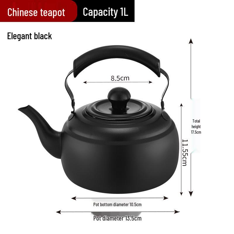 Thickened Stainless Steel Water Kettle with Strainer, Induction and Stove Compatible for Outdoor Use