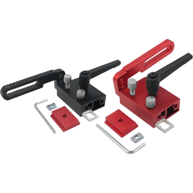 Miter Track Stop Alloy Steel T Slot Stop Adjustable Fence Flip Stop Accurate Length Limit Device Woodworking Tool