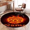 Custom Name Manchester United Printed Round Rug Carpet Chair Rug Area Rug Entryway Doormats,for Office Chair Living Room Bedroom Kitchen Room.