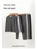 Silk Cashmere Men's Thermal Set: Autumn Round Neck, Slightly Loose Fit, Middle-aged & Elderly Warmth