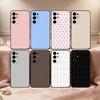 Classic Polka Dot Phone Case For Samsung S25,S24,S21,S22,S23,S30,Ultra,S20,Plus,Fe,Lite,Note,10,Black Cover