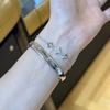 Exquisite Fashion Filled Inlay Diamonds Star Necklace Light Luxury Silver  Pendant Party Wedding Romantic Fine
