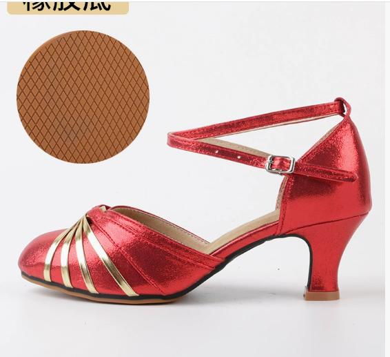 

2025 Профессиональная обувь для латинских танцев Женская летняя обувь на высоком каблуке Обувь для бальных танцев Tango Женская обувь для женщин Chaussure Femme Zapatillas 34