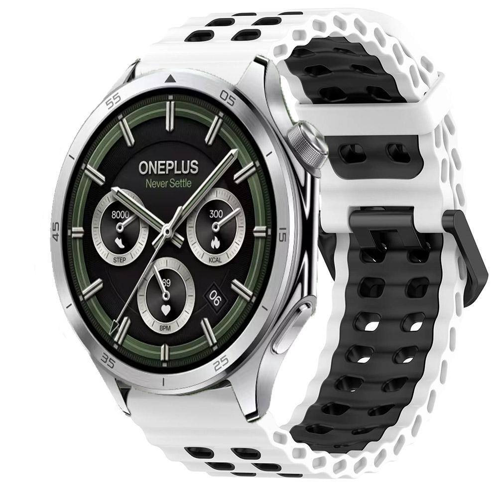 22mm Ocean Silicone Strap for OnePlus Watch 3 46mm/2/2R/Lite Sport Breathable Wristband forWatch 4 Pro/X X2/X3 Accessories