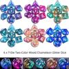 RPG Dice Set, 30 x 7-Die DND Polyhedral Dice (210 Pieces) with Large Drawstring Bag for Dungeons and Dragons Tabletop Roleplaying Games