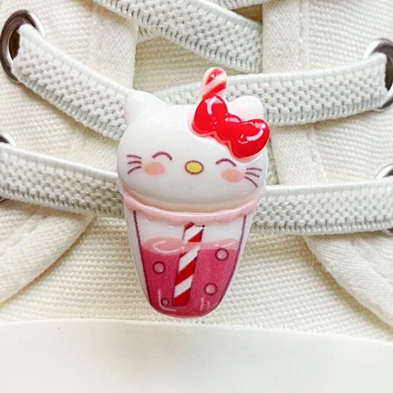 Cute Rabbit Cake Shoelace Accessories: Decorative Buckle & Flower for Casual Shoes