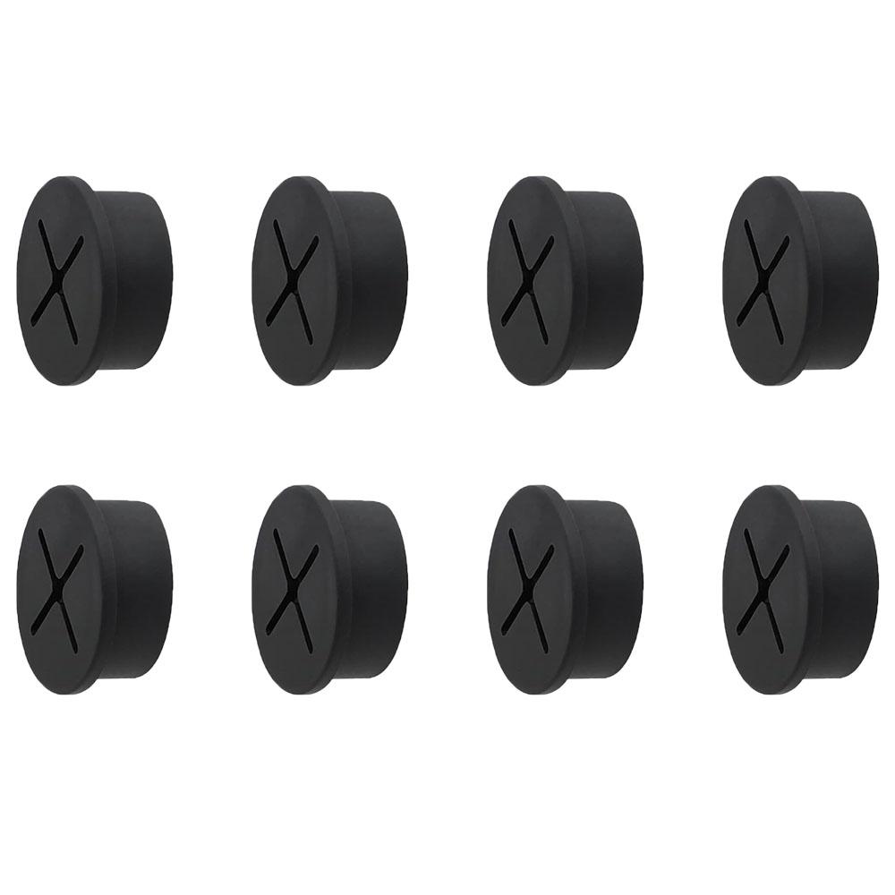 2/4/6/8/10/12Pcs Desk Cord Grommet Wire Hole Cover Line Outlet Port Threading Box Cover Cable Passing Box Office Cable Organizer
