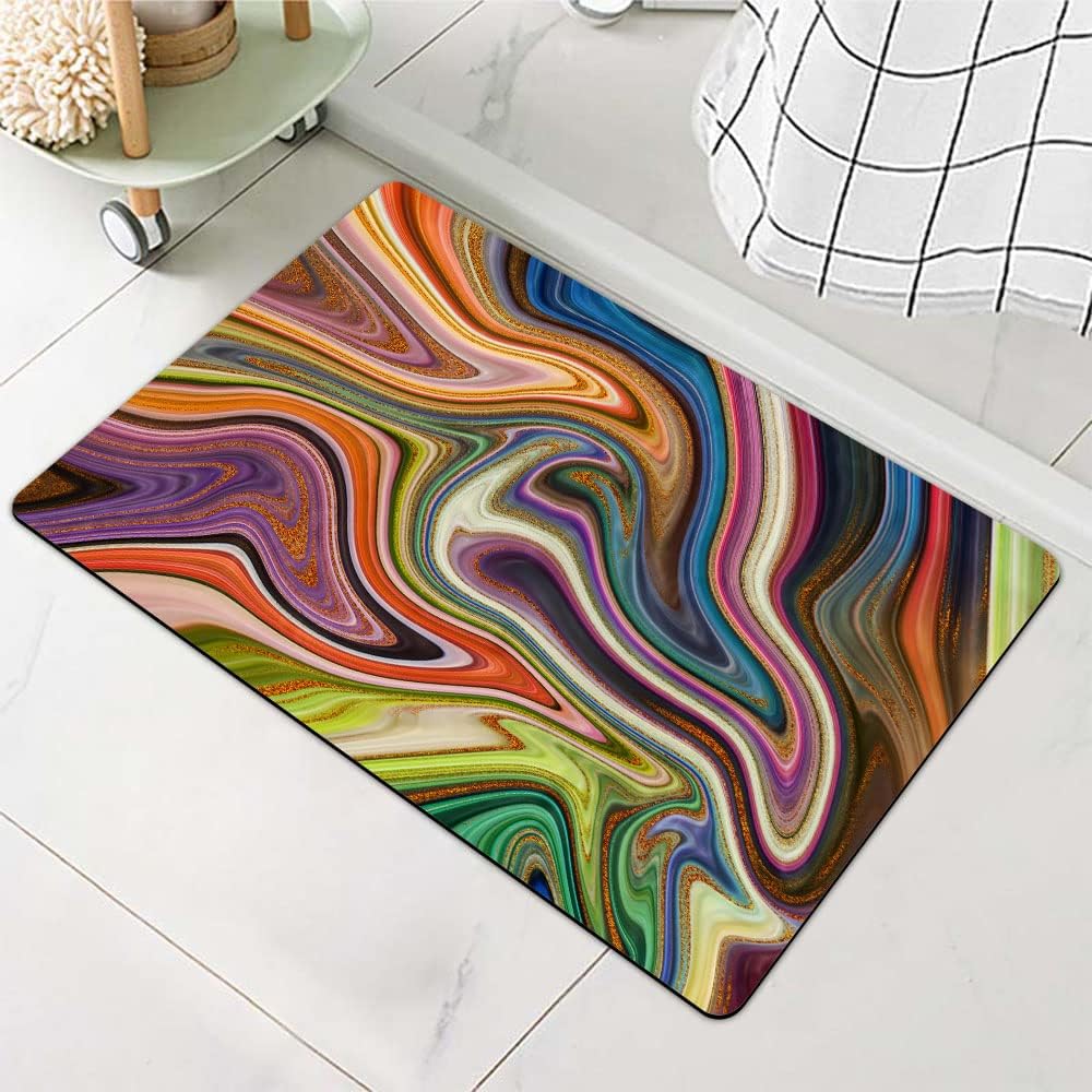 Tree Trunk  Leaf Pattern Carpet Mat Bathroom Entrance Bedroom Door Mat Home Decoration  Rural Natural Art Floor Mat