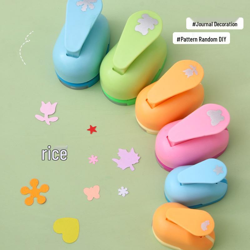 DIY Children's Embossing Machine: Kindergarten Paper-Cutting Tool with Large Flower Punch