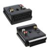 21Pin Male Female SCART AV Adapter Featuring Slip Proof Grip And Storage Friendly Hanging Hole For Organized Use