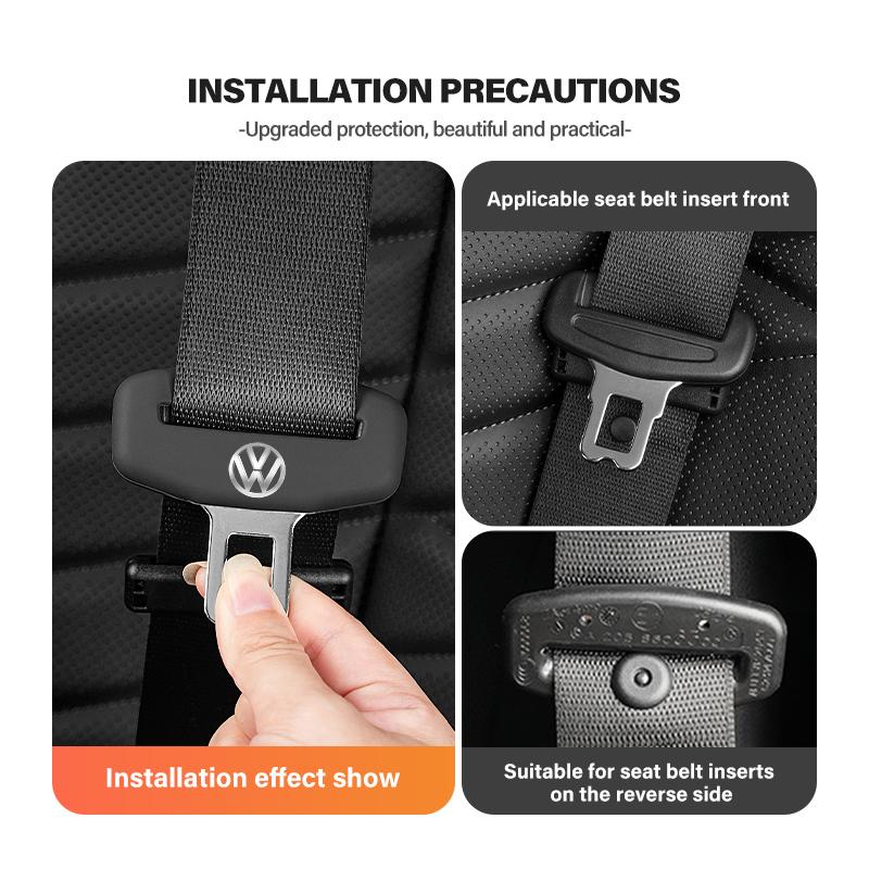 Car Seat Belt Buckle Cover Anti-Scratch Protector Clip Accessory For Volkswagen VW Scirocco Passat Polo B5 B6 B7 CC Tiguan Zh4