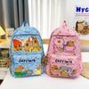 Fashion Kawaii Capybara College Backpack Large Capacity Breathable Girl Book Bag Cute Cartoon Student Schoolbag Women Mochilas