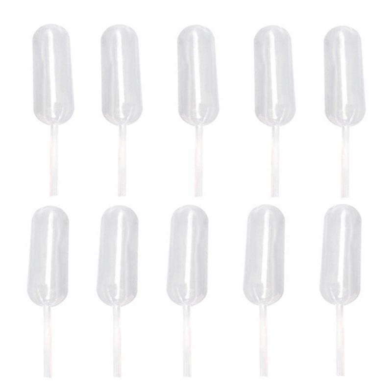 50Pcs Mini 4Ml Plastic Squeeze Transfer Pipettes Dropper Disposable Pipettes For Strawberry Cupcake Ice Cream