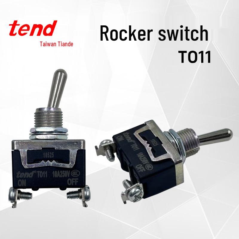 

TEND T11B 10A 250V Rocker Push Button Switch, Two-Position Self-Locking, Original.
