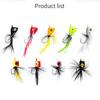 20pcs Fly Fishing Lures Fishing Popper Realistic Outdoor Fishing Lures with Hooks for Salmon Bass Pa
