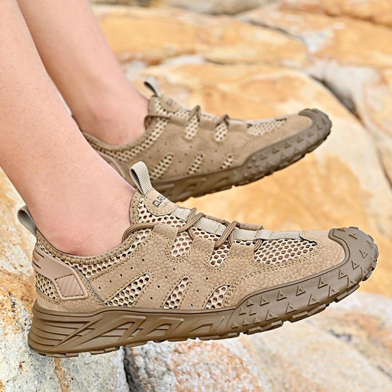 Fashion Summer Men Sneakers Breathable Leather Casual Shoes Men Comfortable Mesh Men Loafers Mesh Men Shoes Outdoor Walking Zapatos