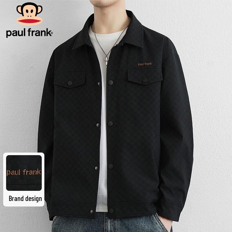 Paul Frank Men's Casual Checkered Windproof Jacket