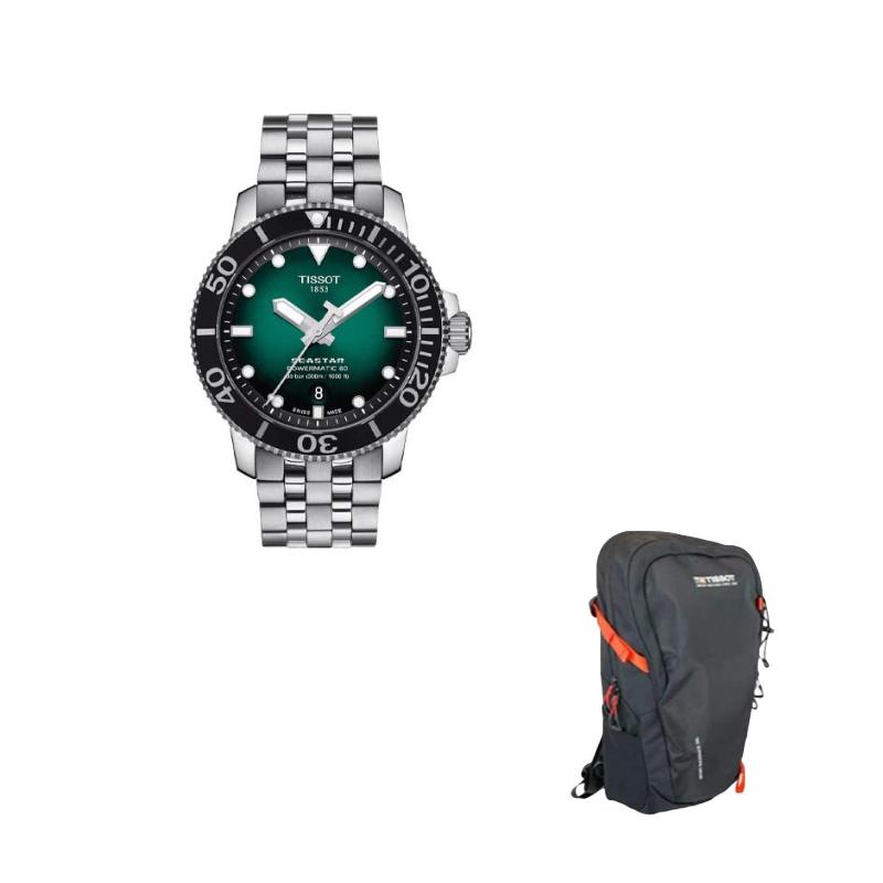 Tissot Starfish Collection Automatic Mechanical Movement Men's Watches Watch 43mm Green Dial T120.407.11.091.01