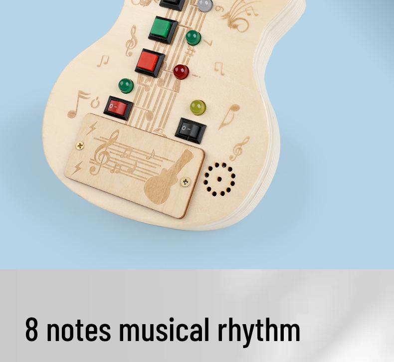Children's Wooden Guitar Toy for Musicality and Fine Motor Skill Development