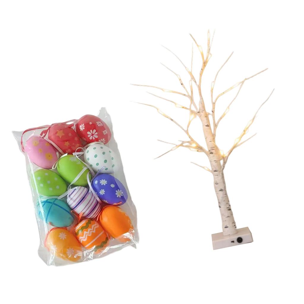LED Easter Eggs Tree Decoration Suitable For Christmas Birthday Parties Elegant Holiday Table Centerpiece