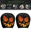 2pcs Car Seat Headrest Cover Halloween Spooky Face Car Headrest Covers Soft Vehicle Accessories Car Interior Decoration Supplies
