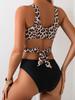 1011 New Swimsuit Women's European and American Leopard Print Sexy One-piece Swimsuit Women's Beach Hot Spring Bikini