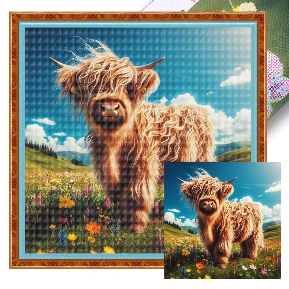 

Милий Мультяшний Тварина Собака Хлопчик Повна Вишивка Еко-бавовняна Нитка 11CT Надрукований Хлопчик Набір для Вишивання Хрестиком Мистецтво Прикраса Домашній Декор 40x40см