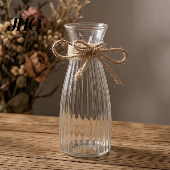 Durable Plastic Vase Clear Bud Vases, Modern Table Centerpiece Flower Vase, Simple Stylish Home Decor Transparent Decorative for Dining Wedding