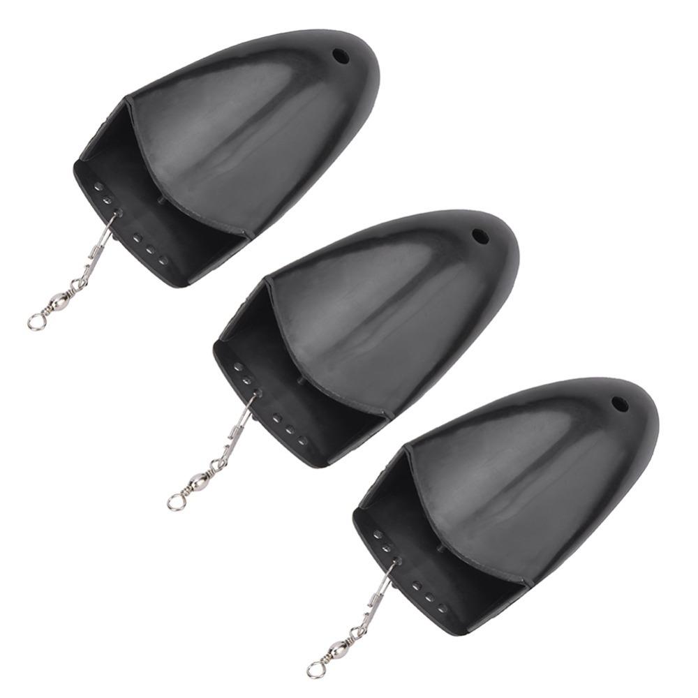 

3PCS with Swivel Fishing Planer Board Lightweight Diving Planer Board Saltwater Fishing чорний