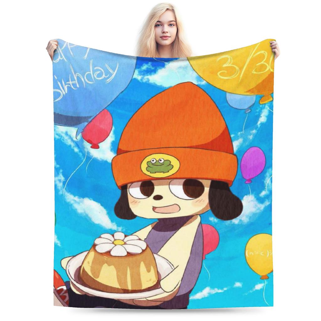 Parappas Print-Decke für Männer Frauen Warm Gemütlich Flauschig Überwurfdecken für Bett 50x60 Zoll Mehrere Größen