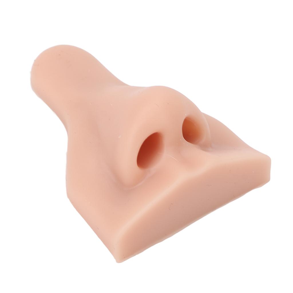 Nose Model Soft Flexible Reusable Simulation 3PCS 3D Silicone Nose Model for Practice Teaching Silicone Prosthetic Nose
