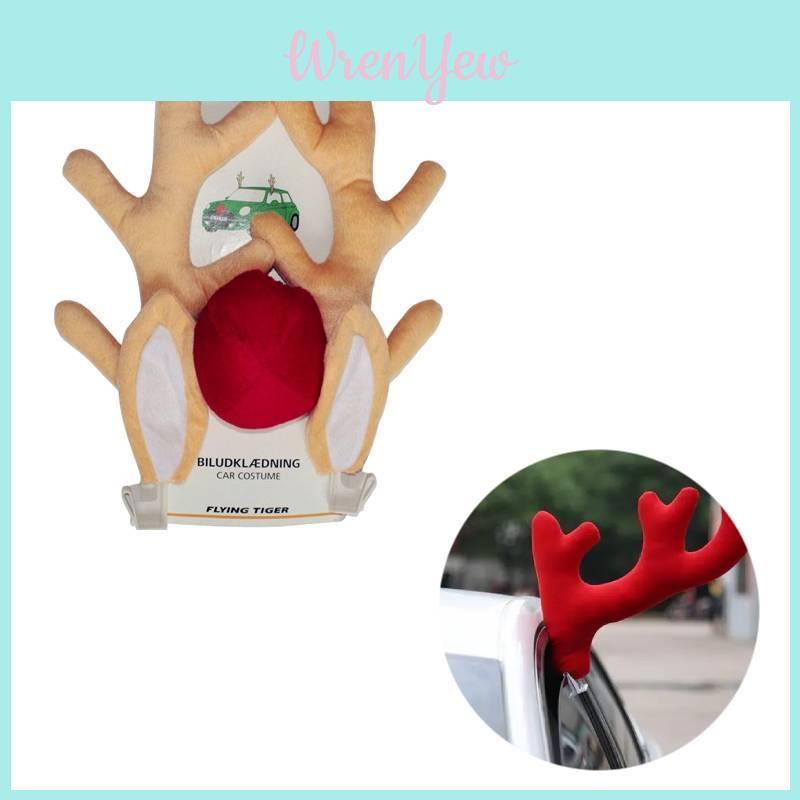 Festive Car Accessories With Adorable Christmas Antlers For Holiday Spirit And Cheer