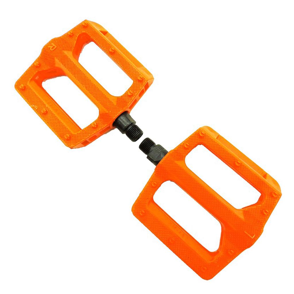 Plastic Mountain Bicycles Pedals Light Weight Hollow Nonslip Bicycles Pedals Replacement Wide Thick Cycling Pedals