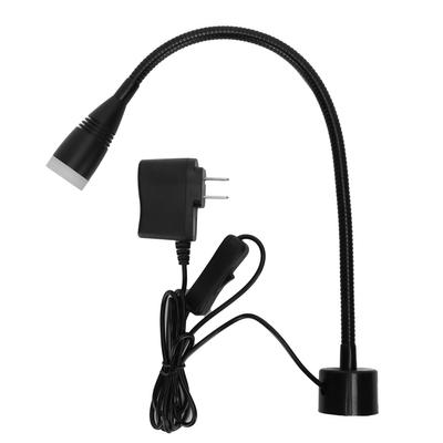 Uniwersalna lampa LED do obrabiarek z regulacją, lampa robocza z podstawą magnetyczną do maszyny do szycia, wtyczka US 110?220V