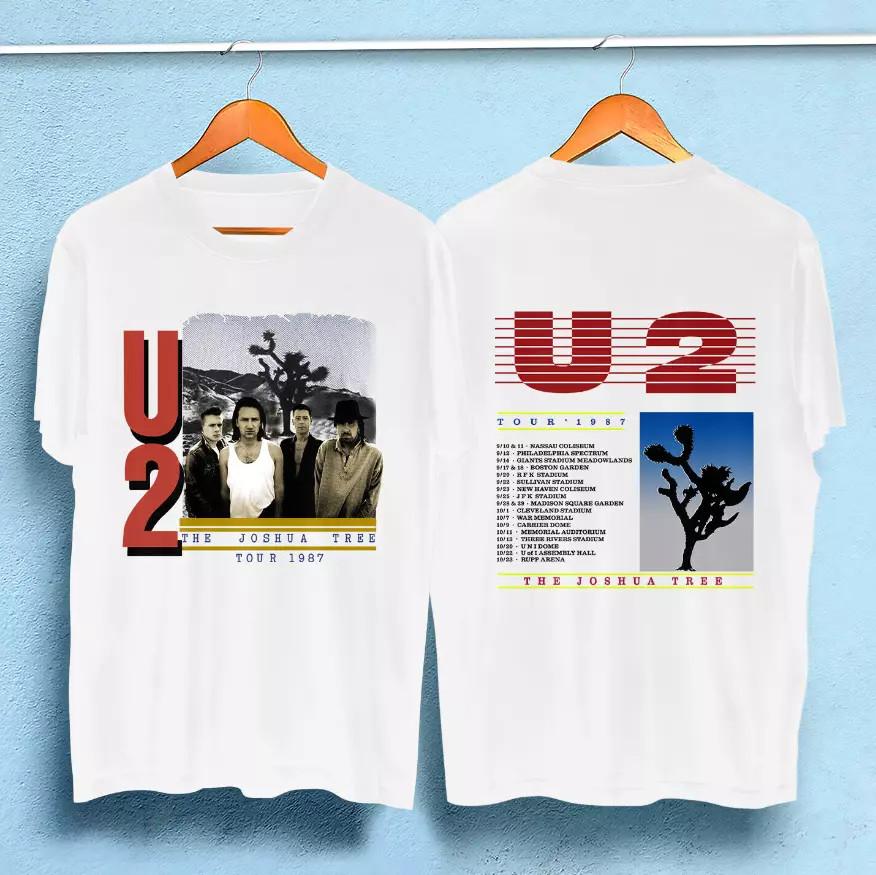 80#039;s U2 Joshua Tree 1987 Concert Tour band tee T shirt Unisex T-Shirt S