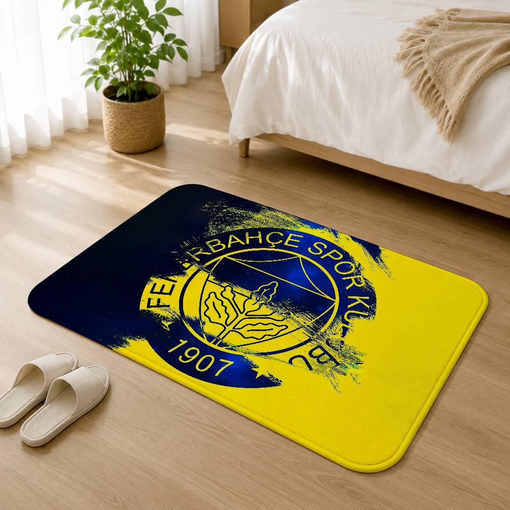 F-Fenerbahce FC 1970 Turkey Short Plush Rug Carpet mat Machine Washable Soft Comfortable Anti?Slip Floor Mat Home Decor