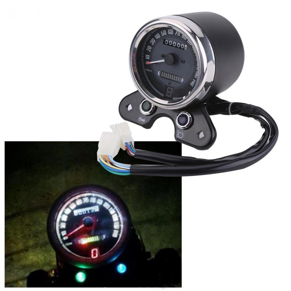 Motorcycle LED Odometer Speedometer Tachometer For Honda CG125 Suzuki GN125 Cafe Racer