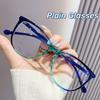 Anti-blue Light Plain Glasses Ultralight TR90 Optical Spectacle Eyeglasses Women Men Far Sight Transparent Fashion Eyewear