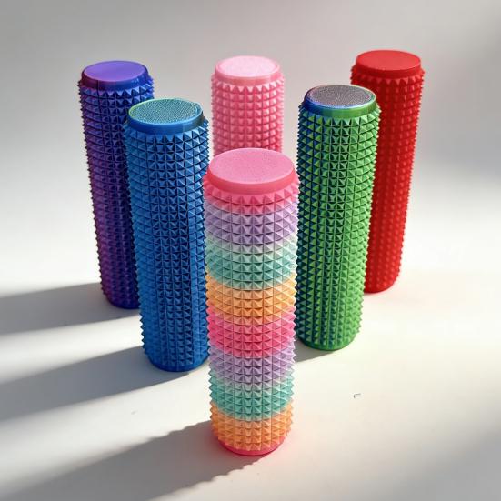 Yousheng 3D Printed Spiky Fidget Toy Stress Relief Gripper Fidget Toy Portable Travel Massage Stick Pain Stimming Tool Sensory Toy