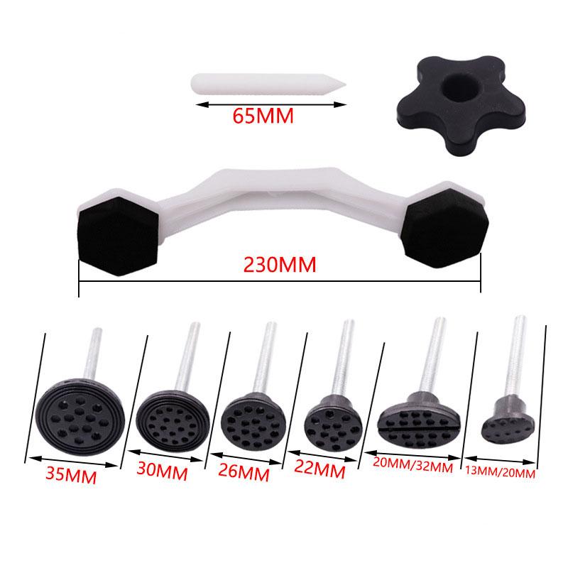 Car Body Sheet Metal Paintless Dent Plastic Puller Repair Tool Kit Auto Hail Pit Removal Multiple Sizes Suction Cup Puller Set