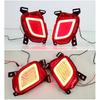 2Pcs Led Rear Driving Light Brake Lights Rear Bumper Lamp Warning For Toyota Highlander Kluger XU50 2014 2015 2016 2017 2018